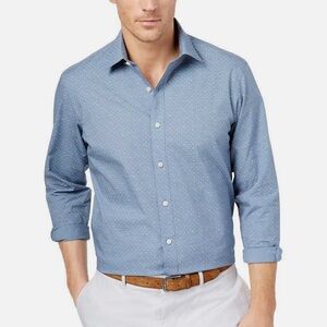 Club Room dot print button down